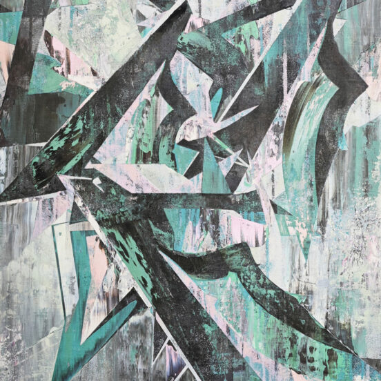 「Brush #02」
アクリル絵具　油絵具　キャンバス　72.6×60.6㎝　2024